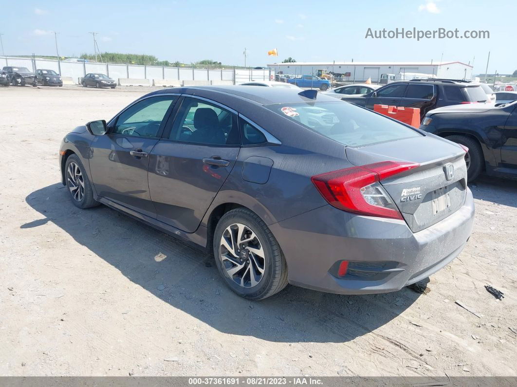 2017 Honda Civic Sedan Ex Gray vin: 2HGFC2F76HH520634