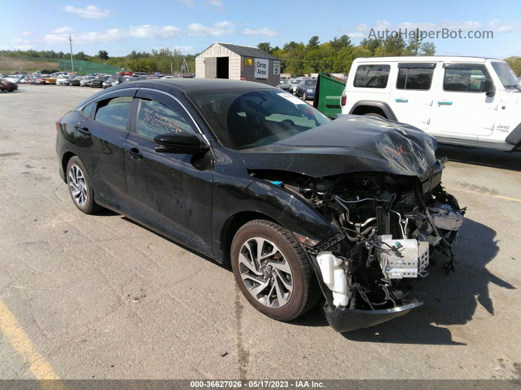 2017 Honda Civic Sedan Ex Black vin: 2HGFC2F76HH537059