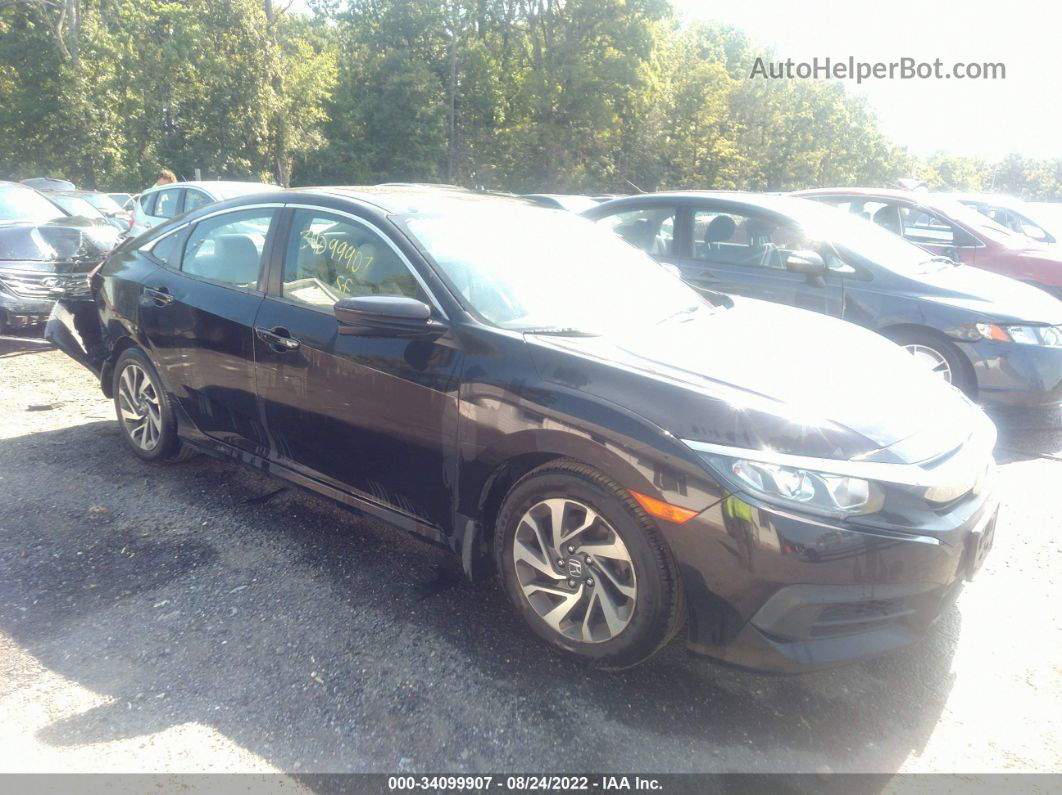 2017 Honda Civic Sedan Ex Black vin: 2HGFC2F77HH512266