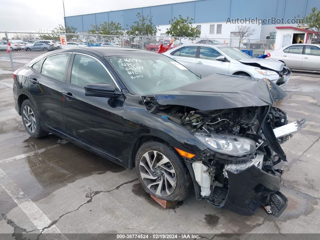 2017 Honda Civic Ex Black vin: 2HGFC2F77HH534350