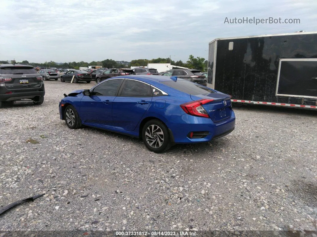 2017 Honda Civic Sedan Ex Blue vin: 2HGFC2F77HH546692