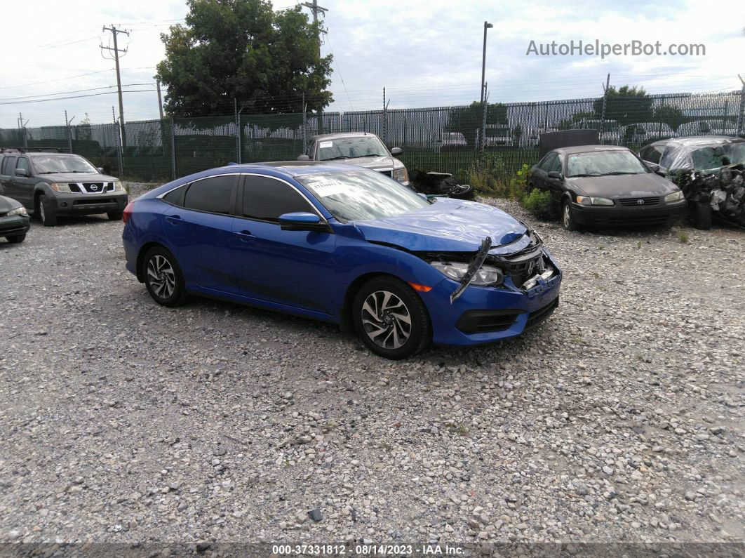 2017 Honda Civic Sedan Ex Синий vin: 2HGFC2F77HH546692