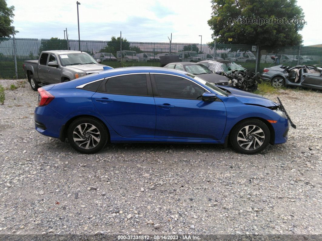 2017 Honda Civic Sedan Ex Blue vin: 2HGFC2F77HH546692