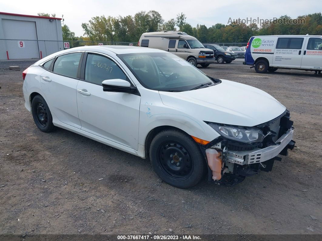 2017 Honda Civic Ex White vin: 2HGFC2F77HH558731