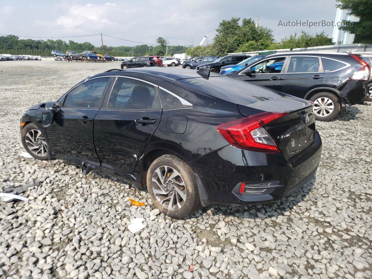 2017 Honda Civic Ex Black vin: 2HGFC2F77HH563475