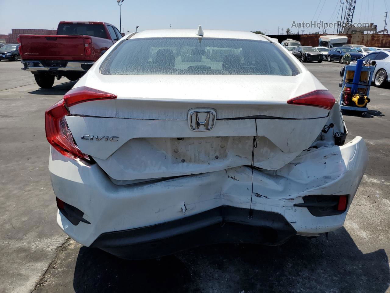 2017 Honda Civic Ex White vin: 2HGFC2F77HH577666