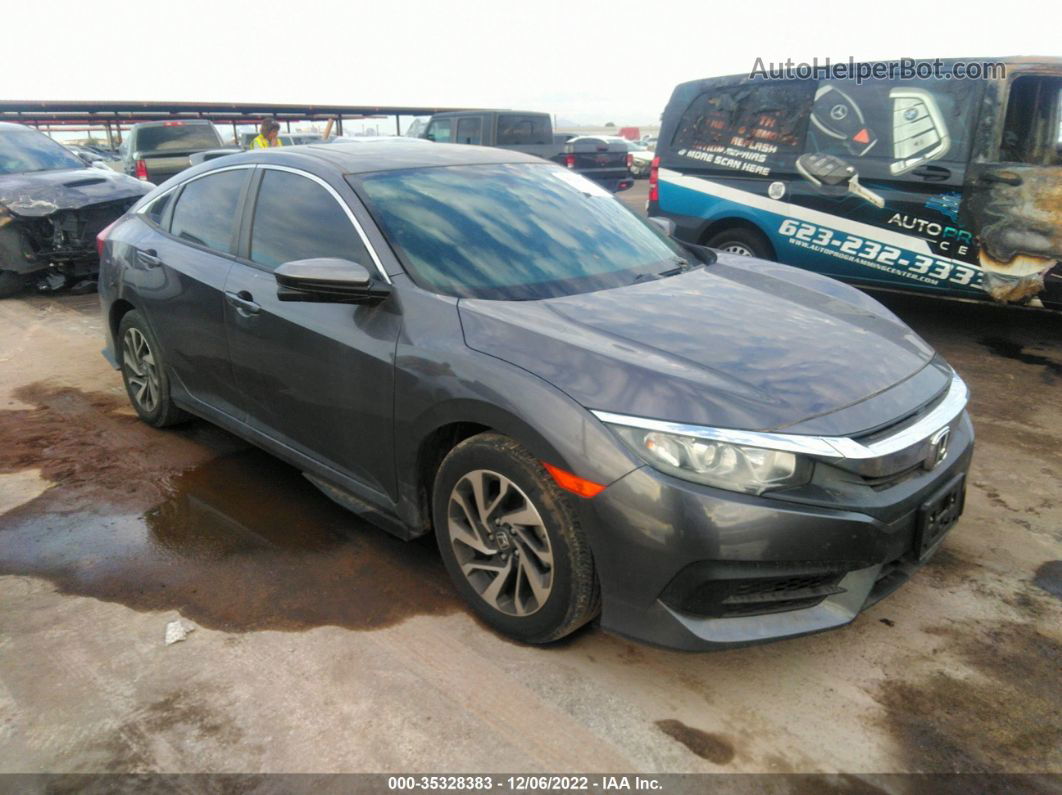 2016 Honda Civic Ex Gray vin: 2HGFC2F78GH549650