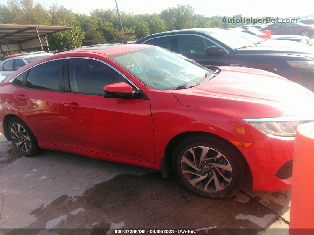 2016 Honda Civic Sedan Ex Red vin: 2HGFC2F78GH569509