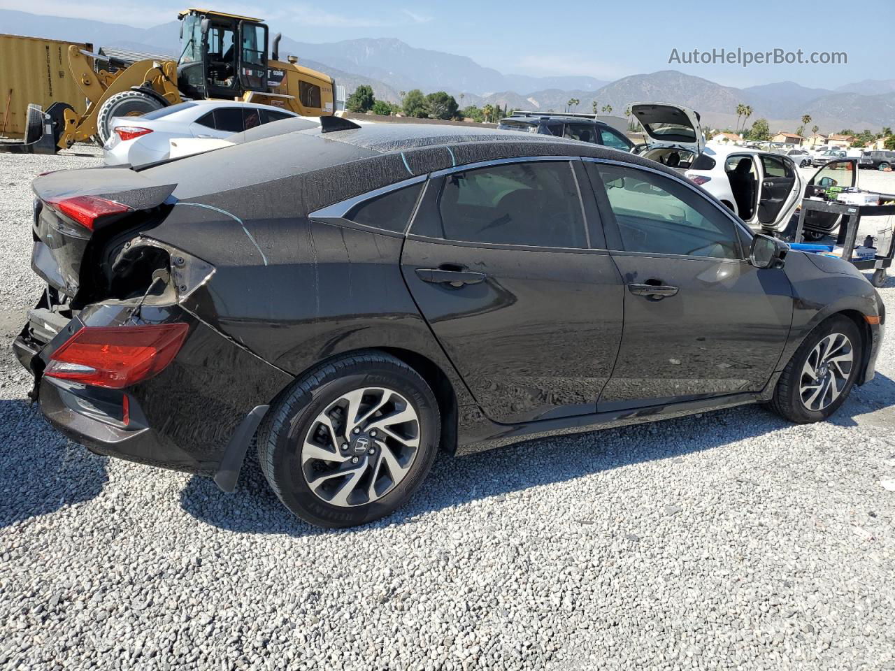 2017 Honda Civic Ex Black vin: 2HGFC2F78HH508873