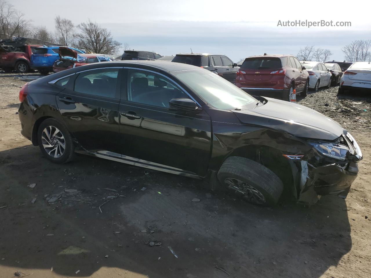 2017 Honda Civic Ex Black vin: 2HGFC2F78HH544112