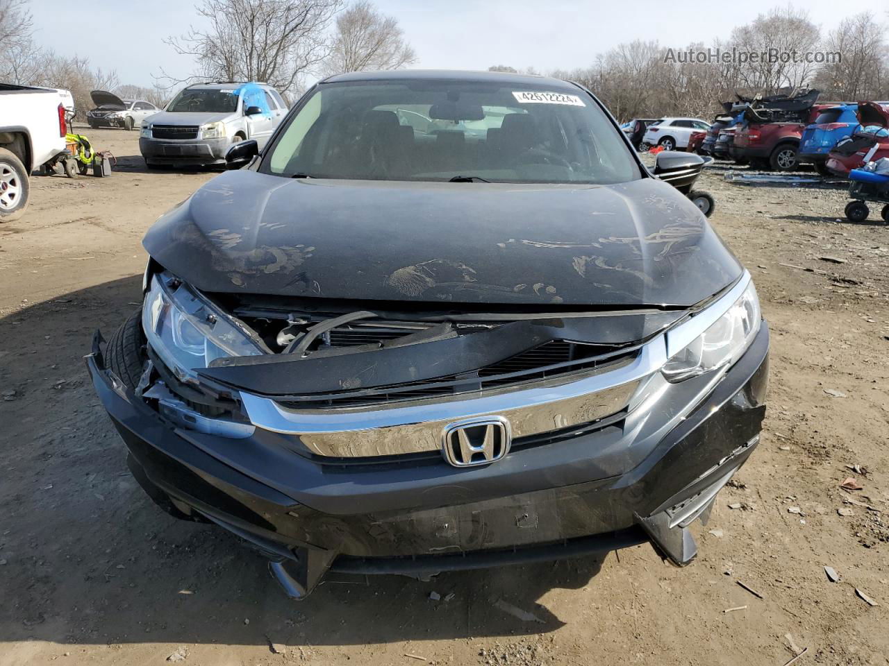 2017 Honda Civic Ex Black vin: 2HGFC2F78HH544112