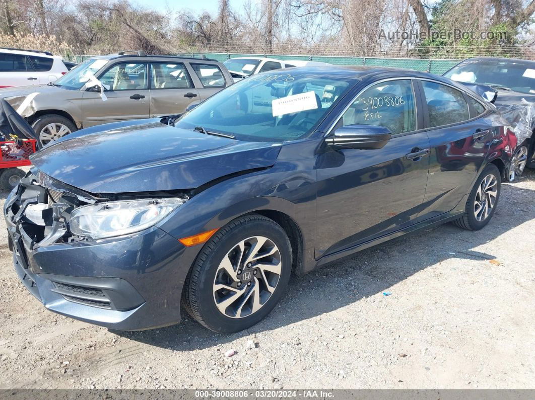 2017 Honda Civic Ex Dark Blue vin: 2HGFC2F78HH559130