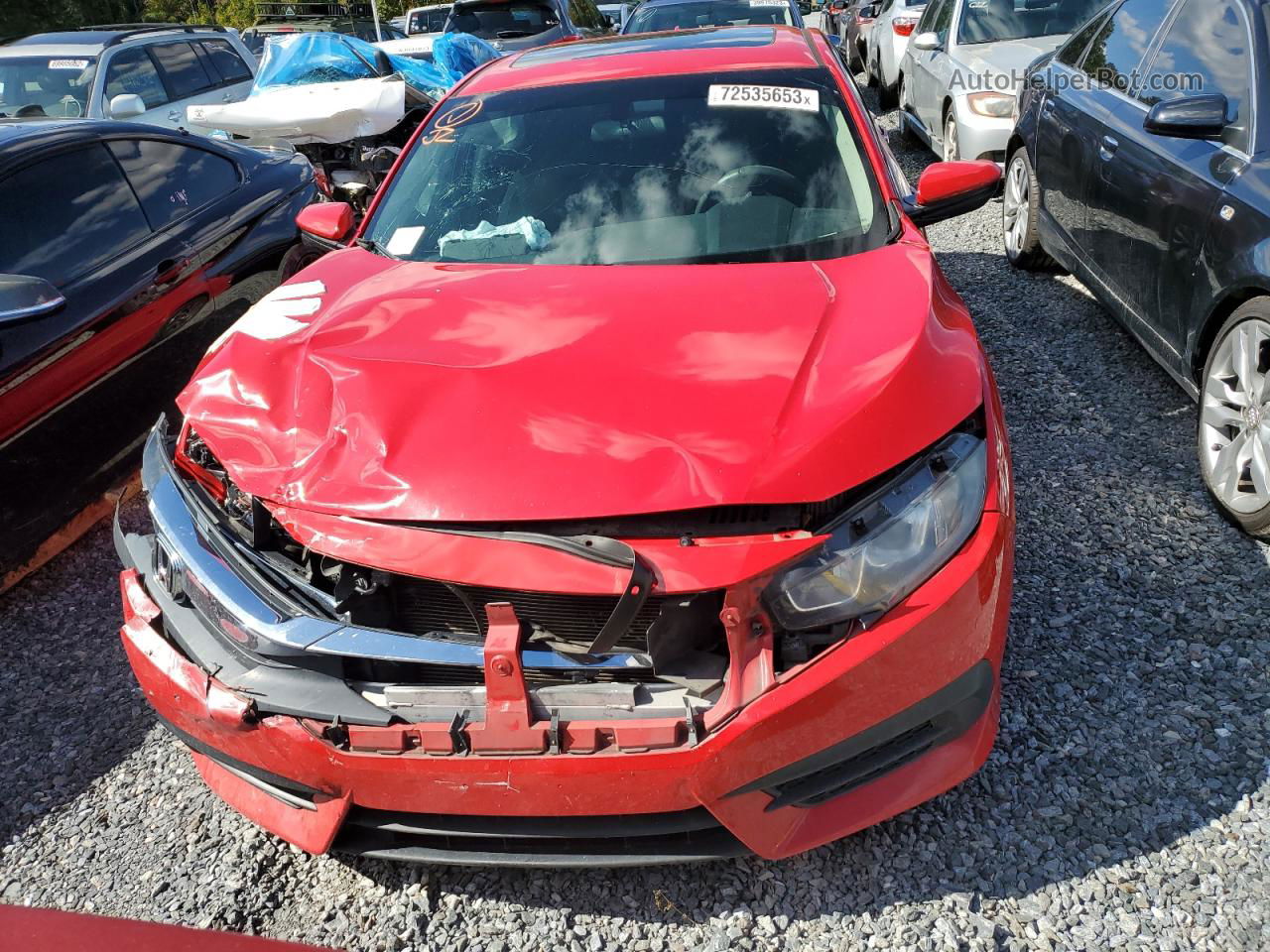 2017 Honda Civic Ex Red vin: 2HGFC2F78HH570046