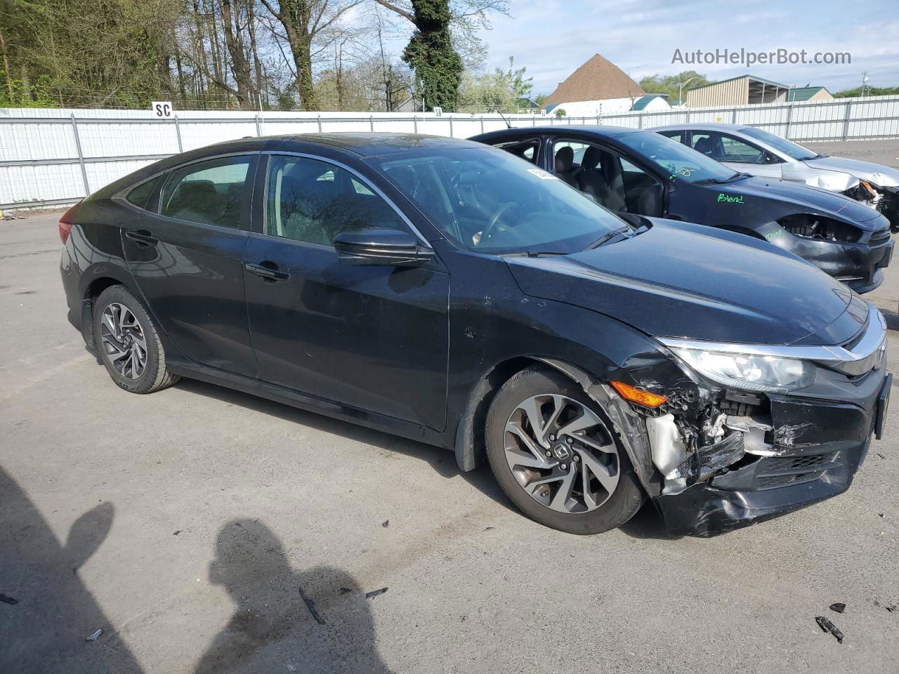 2017 Honda Civic Ex Black vin: 2HGFC2F78HH573898