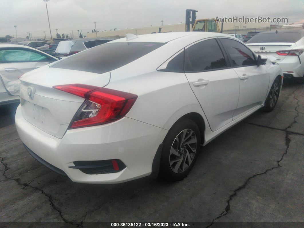 2017 Honda Civic Ex White vin: 2HGFC2F78HH576493