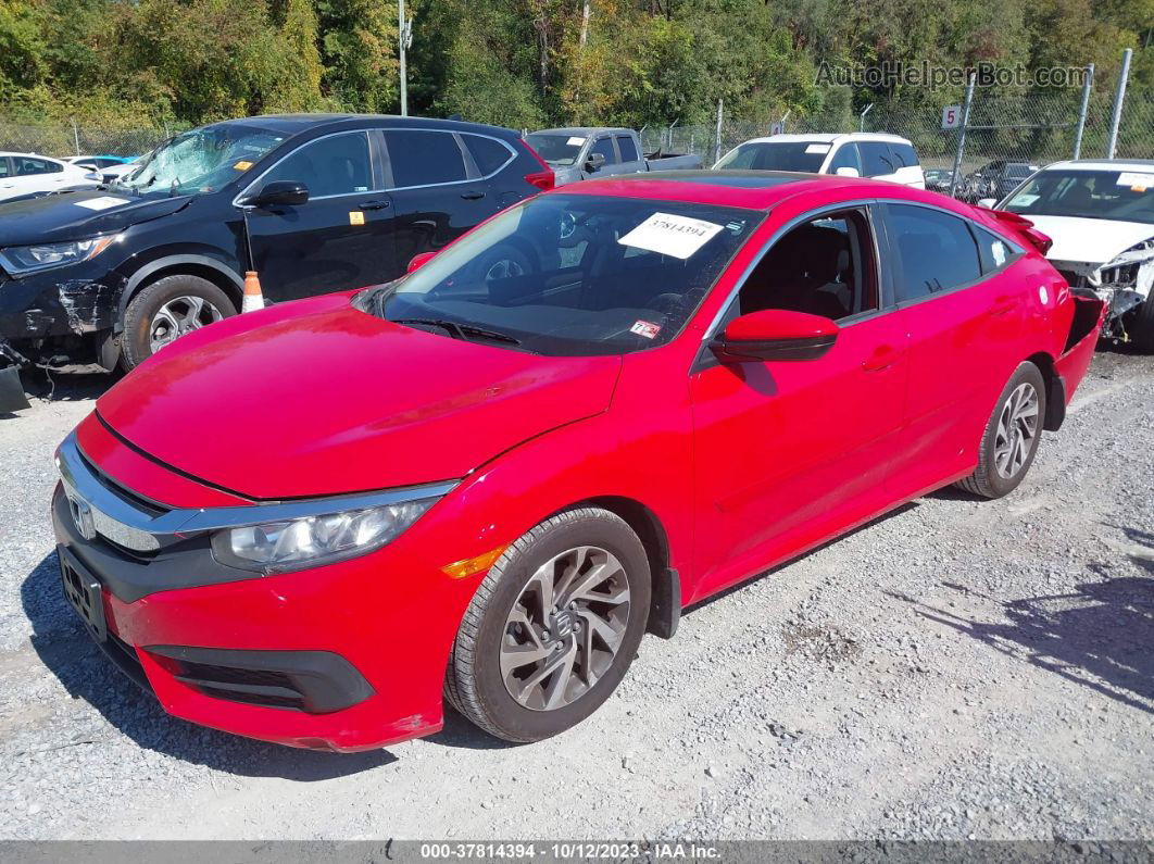 2016 Honda Civic Sedan Ex Red vin: 2HGFC2F79GH515264