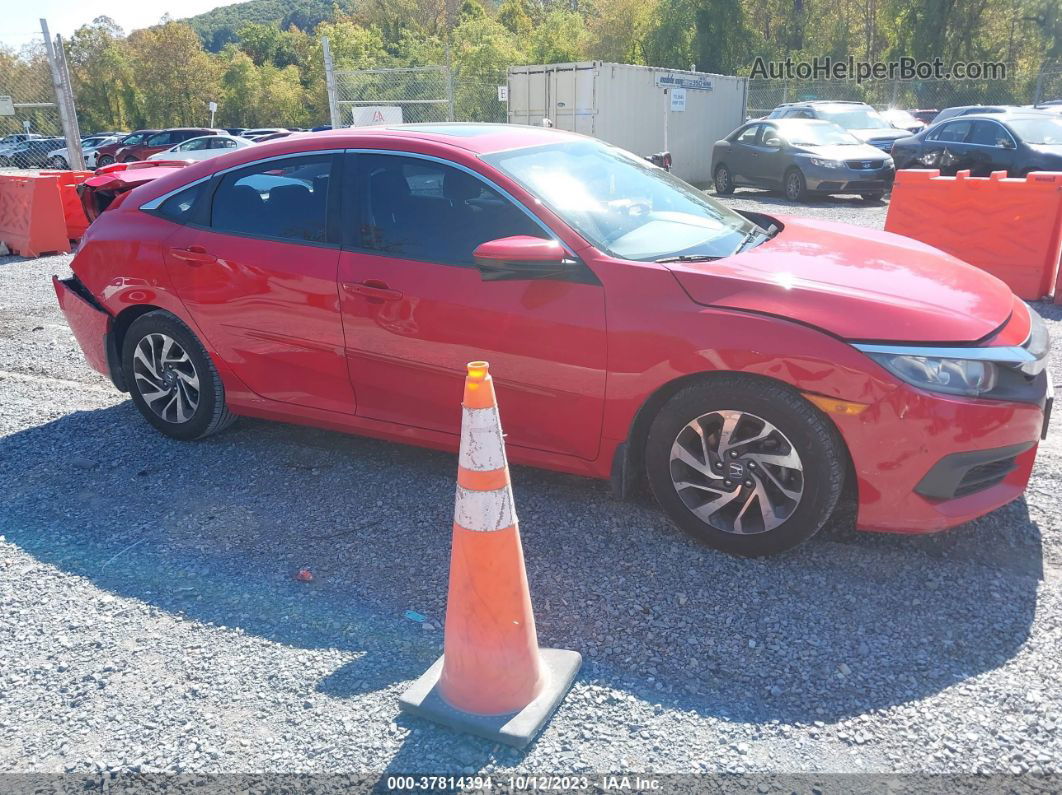 2016 Honda Civic Sedan Ex Red vin: 2HGFC2F79GH515264