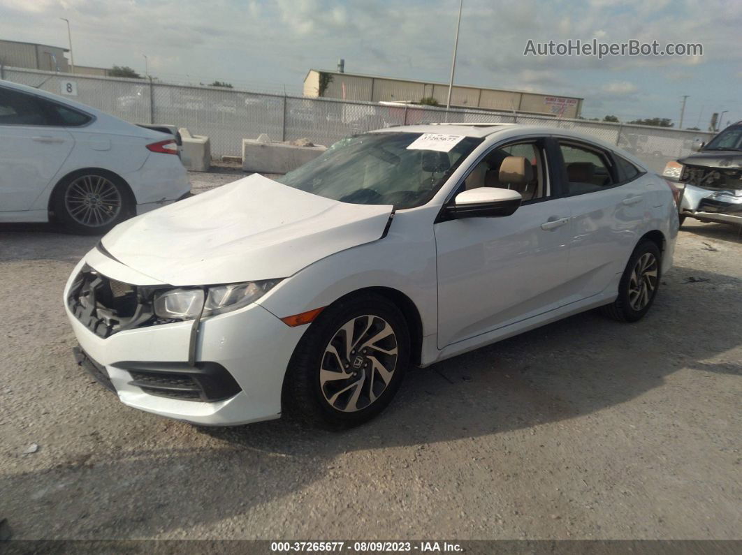 2017 Honda Civic Sedan Ex White vin: 2HGFC2F79HH540070