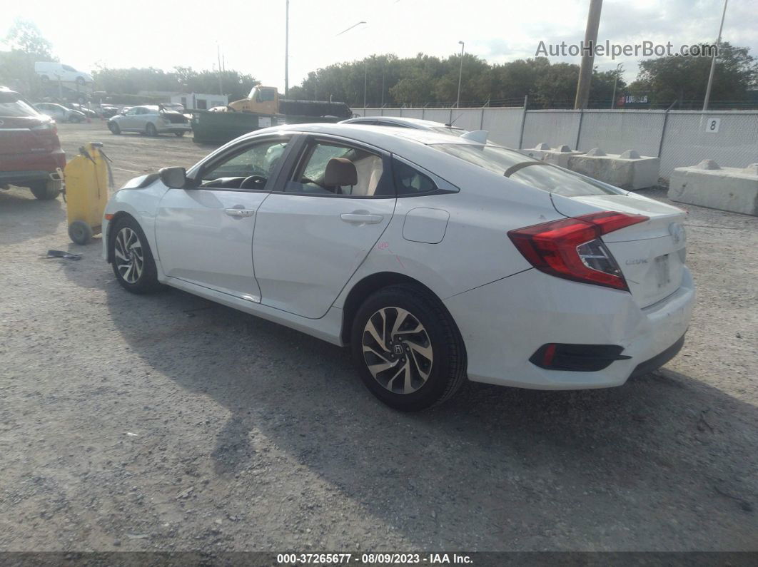 2017 Honda Civic Sedan Ex White vin: 2HGFC2F79HH540070