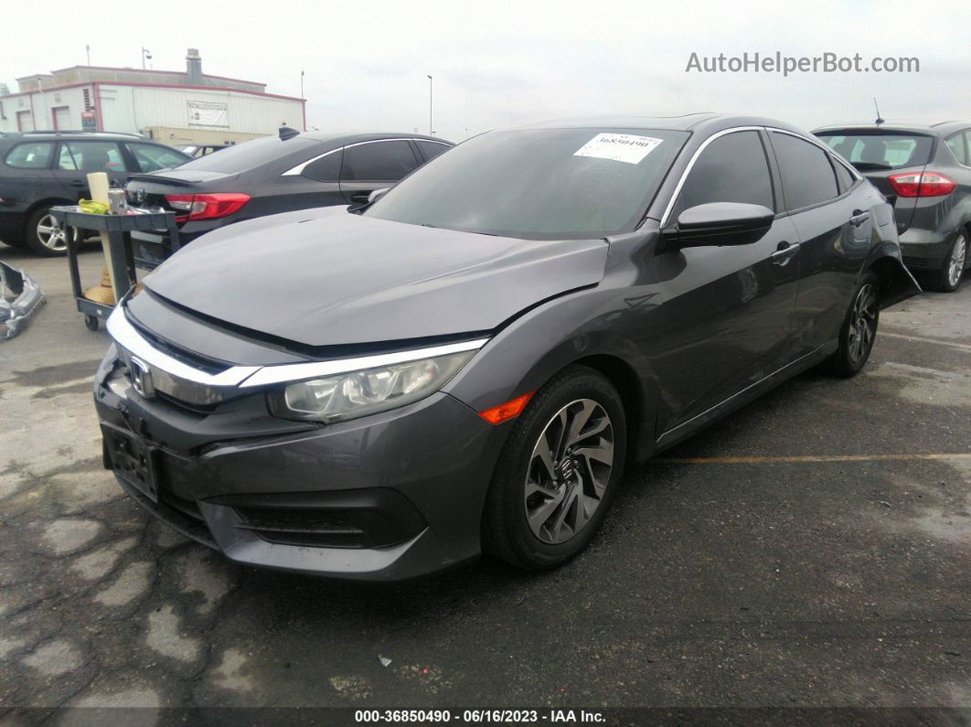 2017 Honda Civic Sedan Ex Gray vin: 2HGFC2F79HH542983