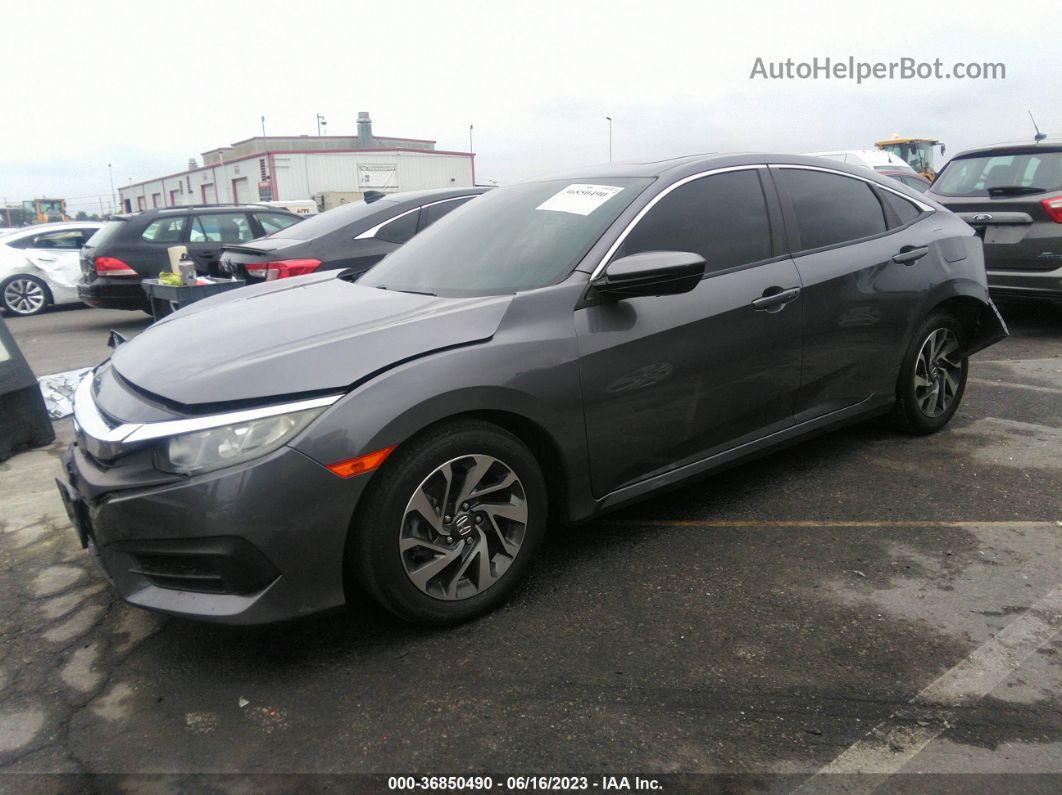 2017 Honda Civic Sedan Ex Gray vin: 2HGFC2F79HH542983