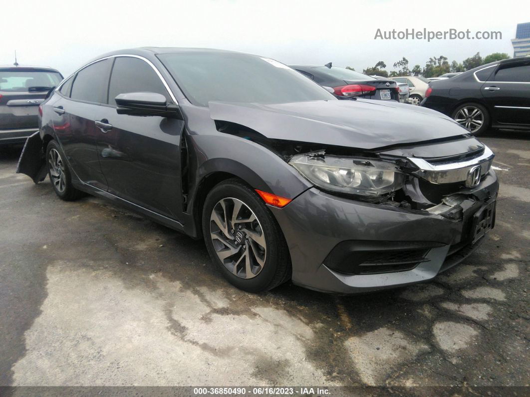 2017 Honda Civic Sedan Ex Gray vin: 2HGFC2F79HH542983