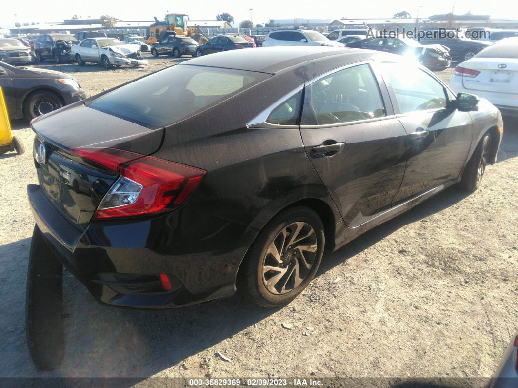 2016 Honda Civic Ex Черный vin: 2HGFC2F7XGH573450