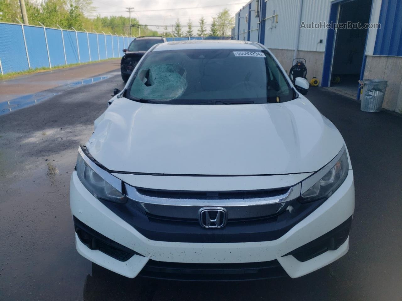 2017 Honda Civic Ex White vin: 2HGFC2F80HH038735