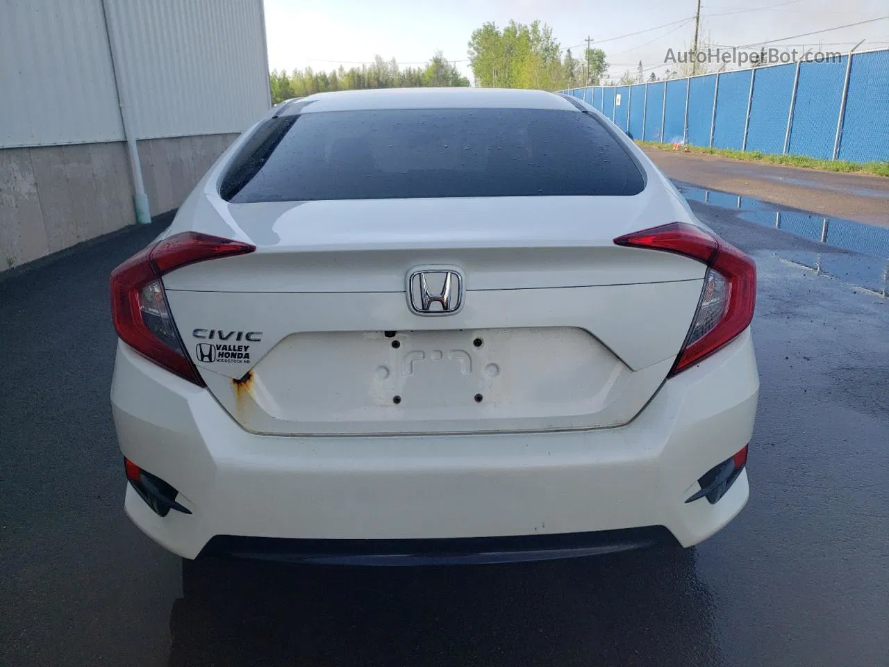 2017 Honda Civic Ex White vin: 2HGFC2F80HH038735