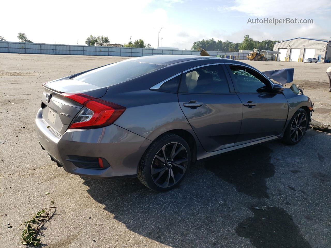 2019 Honda Civic Sport Gray vin: 2HGFC2F80KH511623