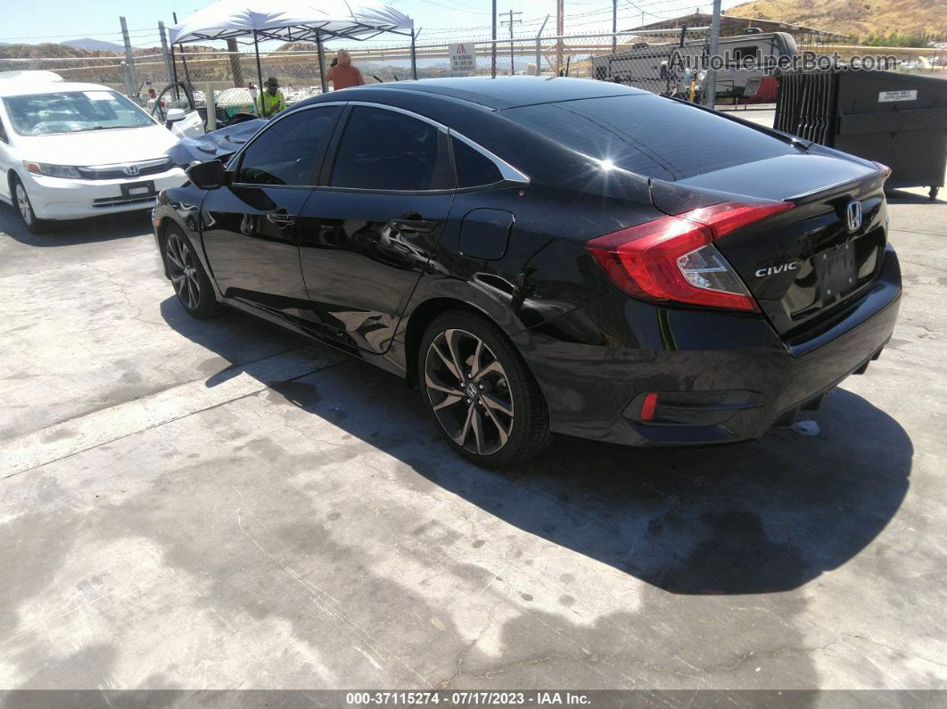 2019 Honda Civic Sedan Sport Черный vin: 2HGFC2F80KH555248