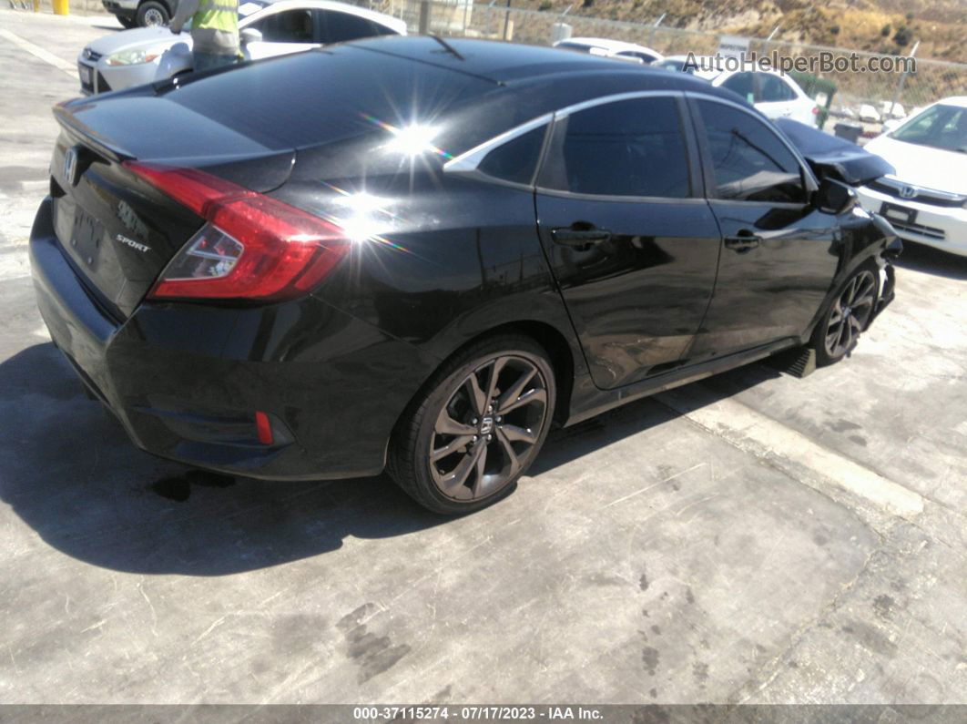 2019 Honda Civic Sedan Sport Черный vin: 2HGFC2F80KH555248