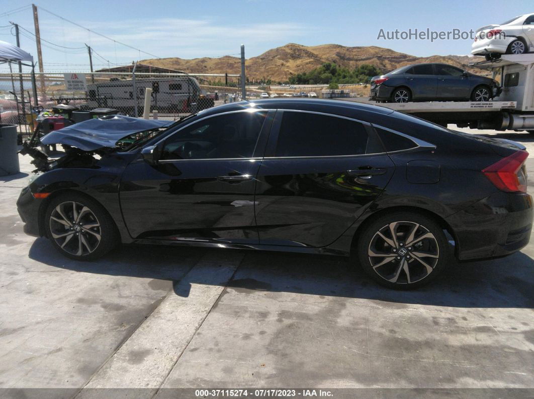 2019 Honda Civic Sedan Sport Черный vin: 2HGFC2F80KH555248