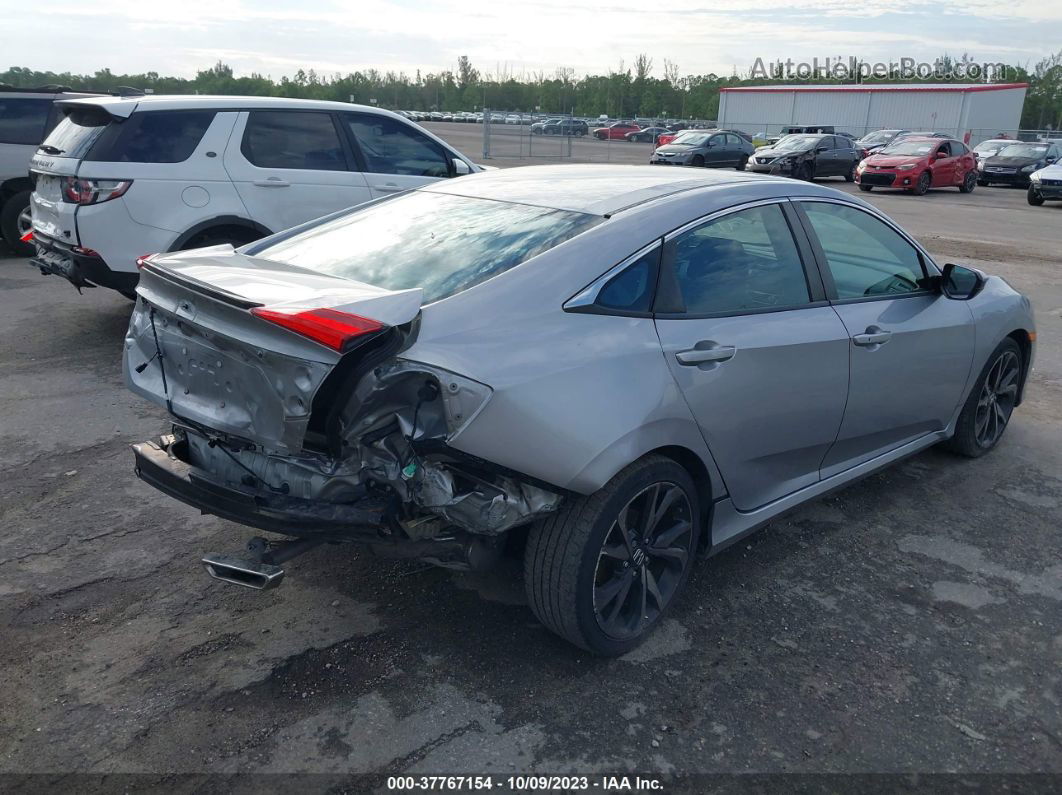 2019 Honda Civic Sedan Sport Silver vin: 2HGFC2F80KH564175