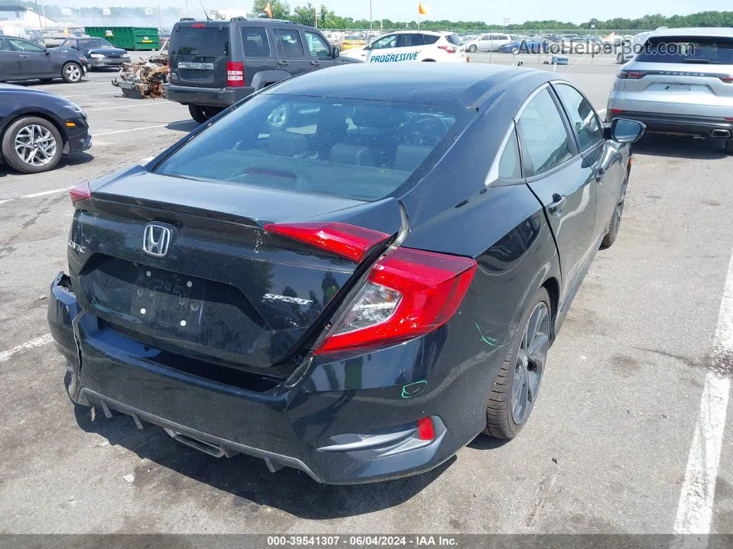 2019 Honda Civic Sport Черный vin: 2HGFC2F80KH577475