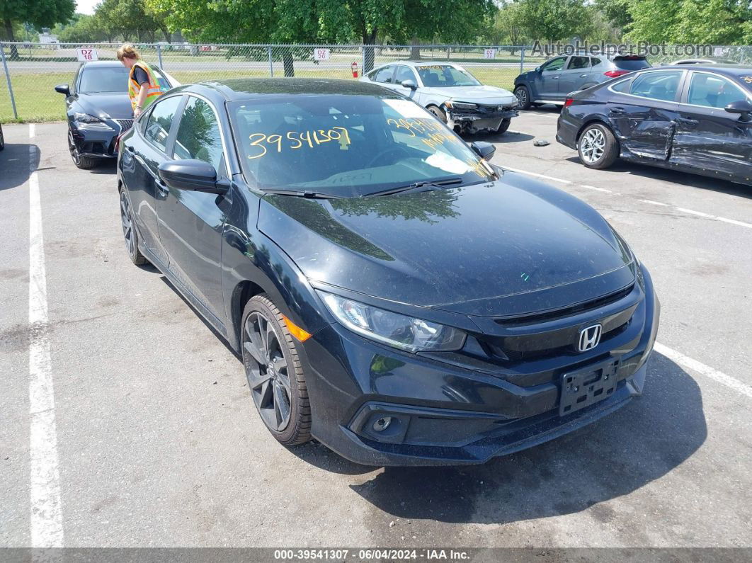 2019 Honda Civic Sport Black vin: 2HGFC2F80KH577475