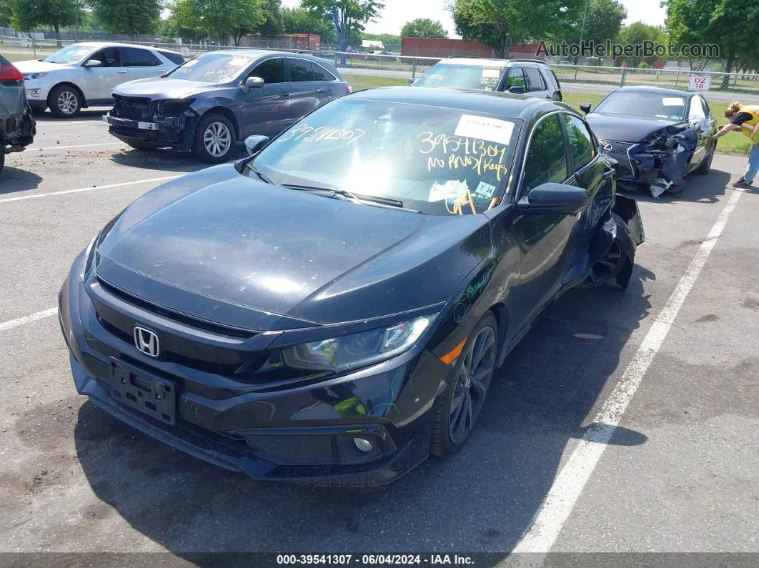 2019 Honda Civic Sport Black vin: 2HGFC2F80KH577475