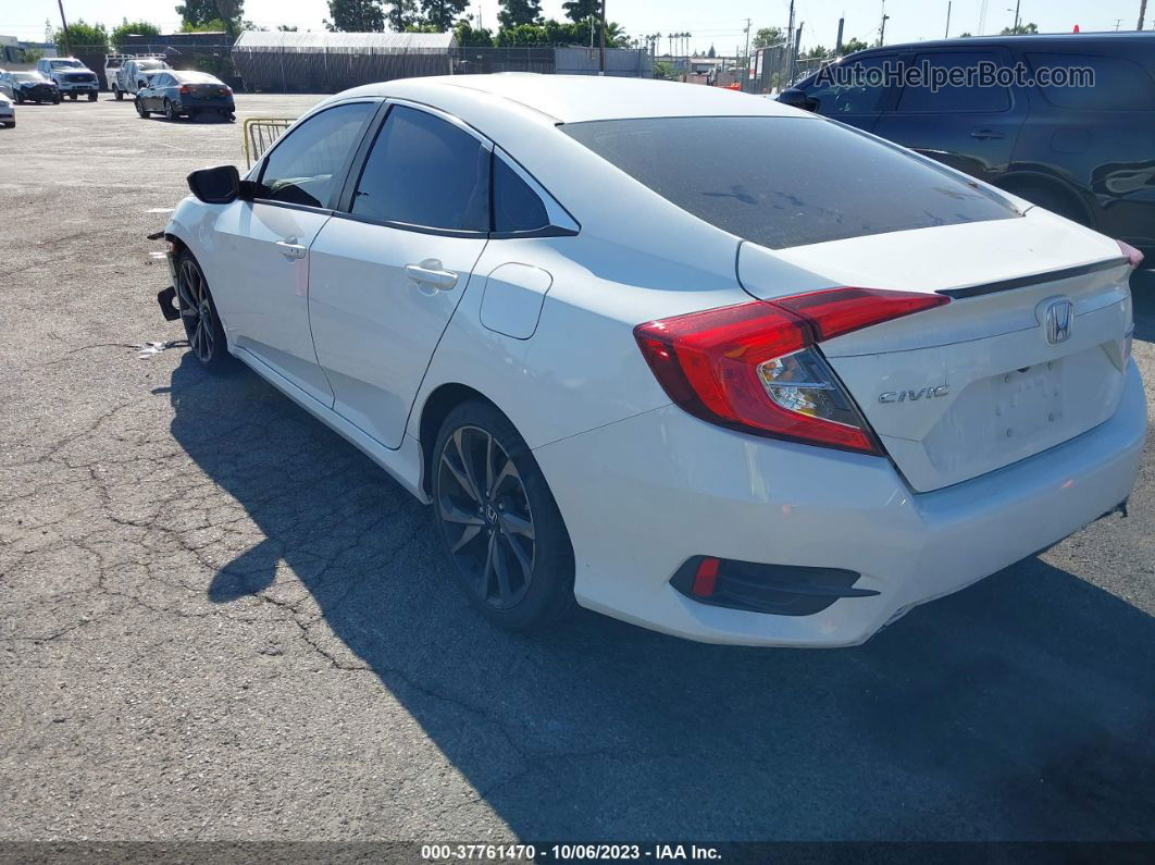 2020 Honda Civic Sedan Sport Белый vin: 2HGFC2F80LH505807