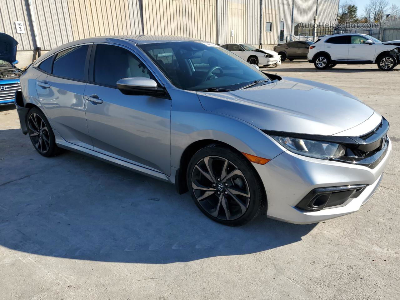 2020 Honda Civic Sport Серый vin: 2HGFC2F80LH510733