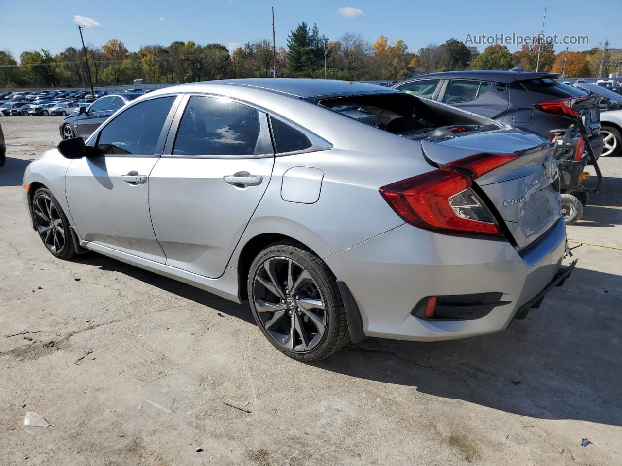 2020 Honda Civic Sport Серый vin: 2HGFC2F80LH510733