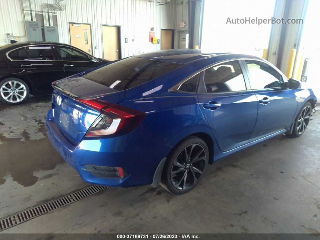 2020 Honda Civic Sedan Sport Blue vin: 2HGFC2F80LH515995