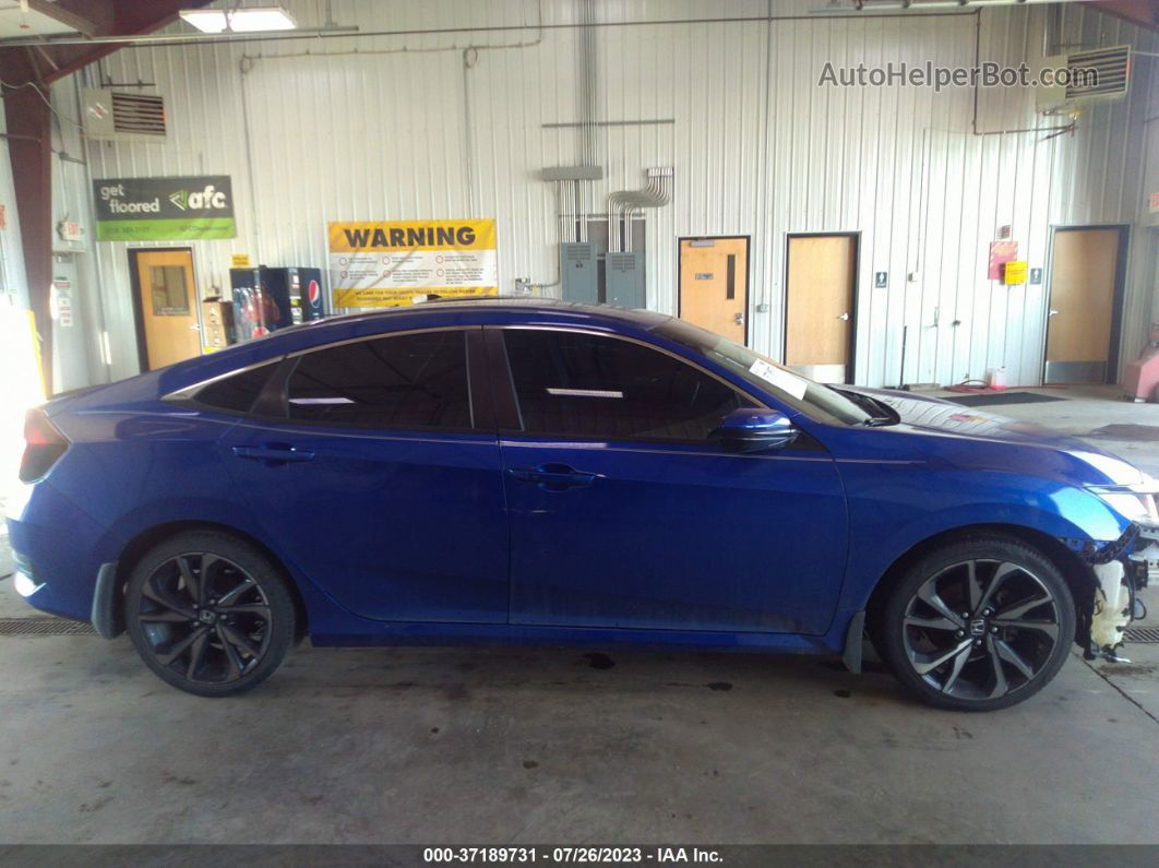 2020 Honda Civic Sedan Sport Blue vin: 2HGFC2F80LH515995