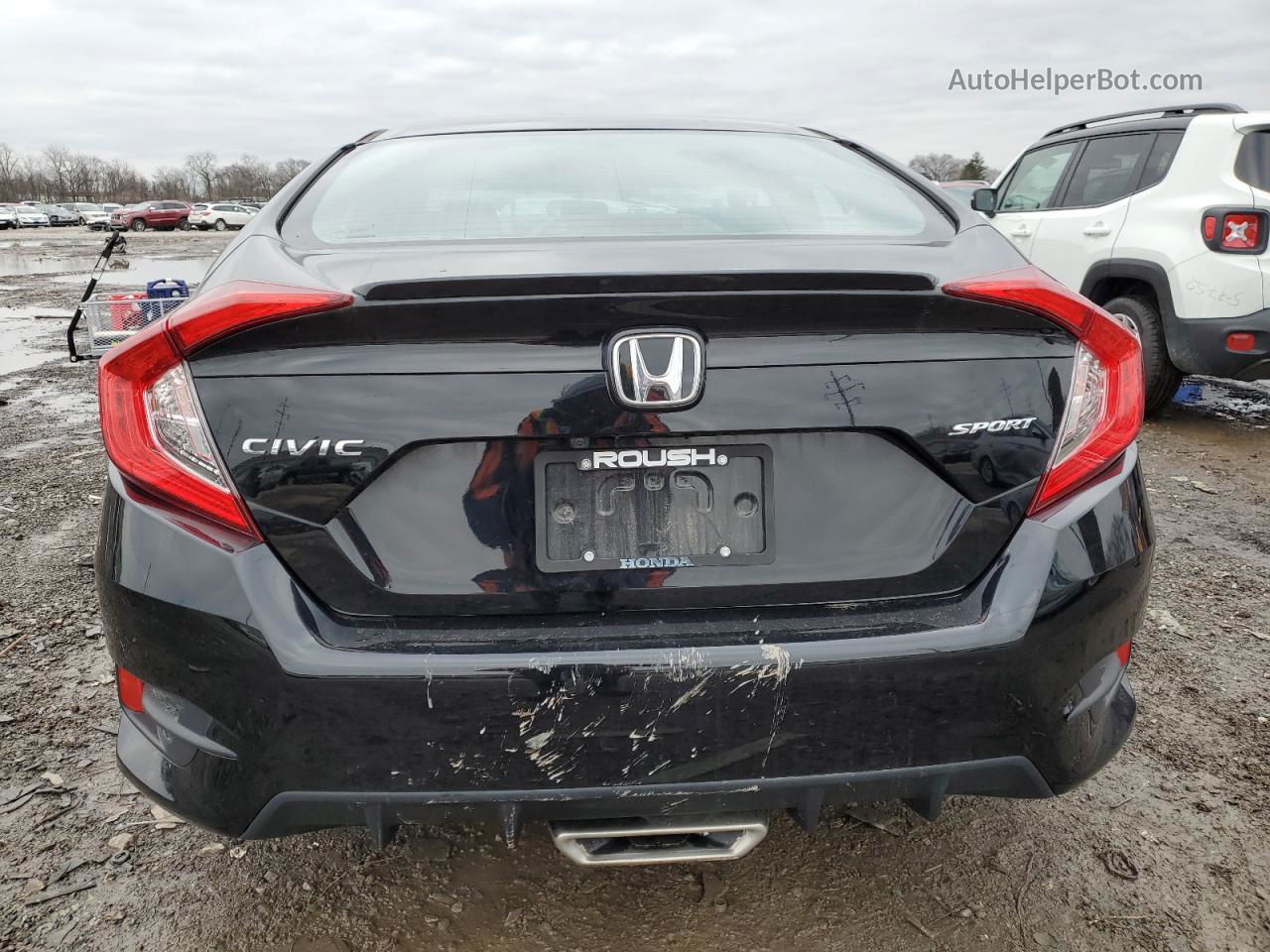 2020 Honda Civic Sport Black vin: 2HGFC2F80LH525930