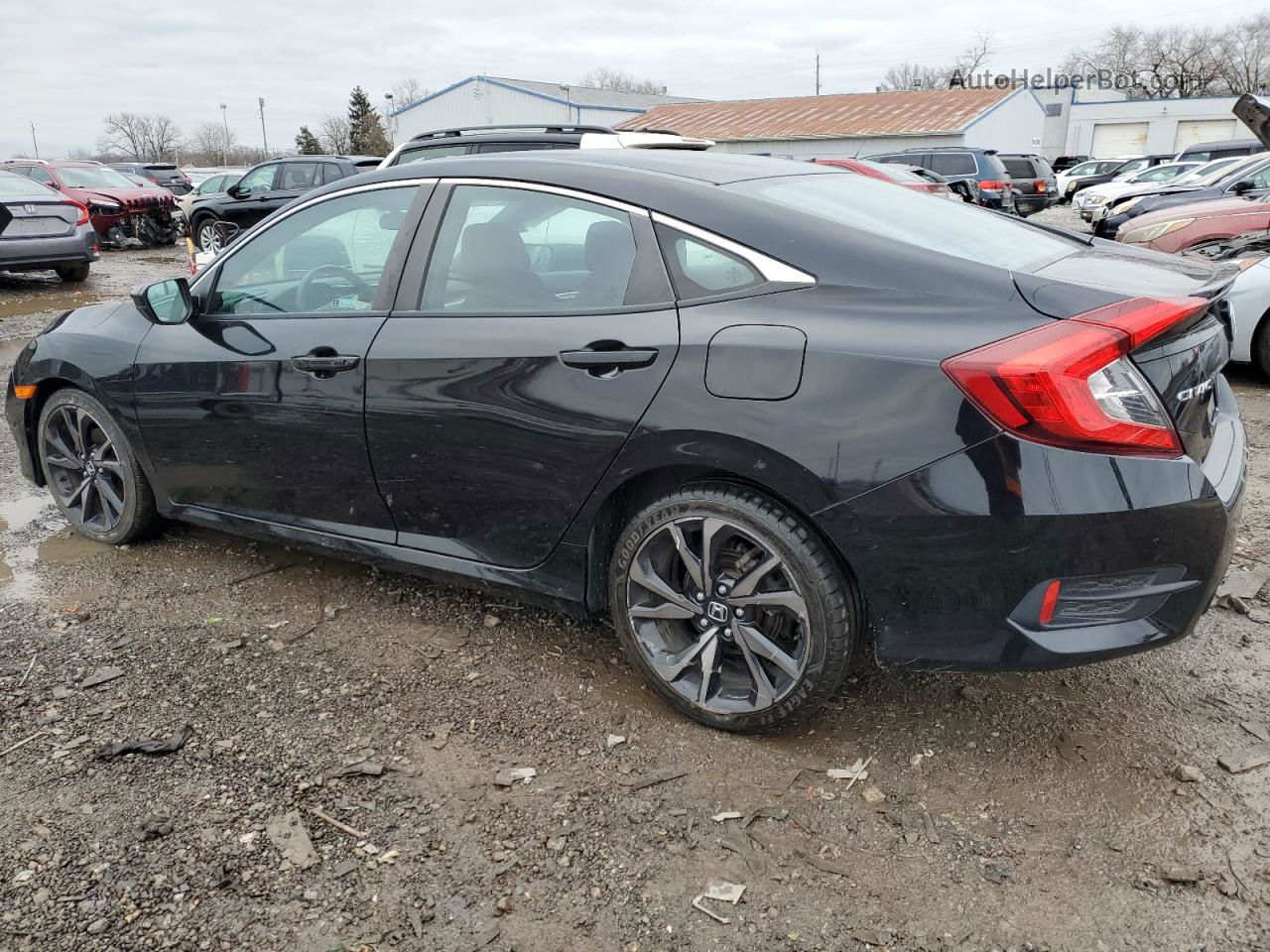 2020 Honda Civic Sport Black vin: 2HGFC2F80LH525930