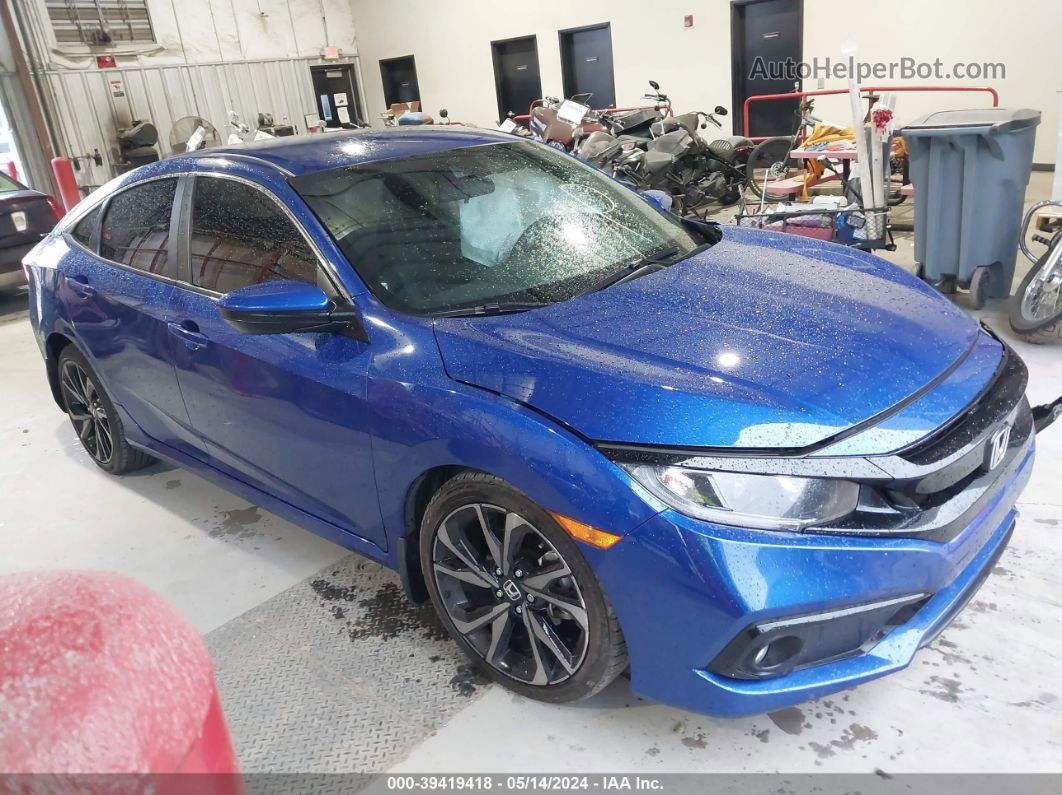 2020 Honda Civic Sport Blue vin: 2HGFC2F80LH538760