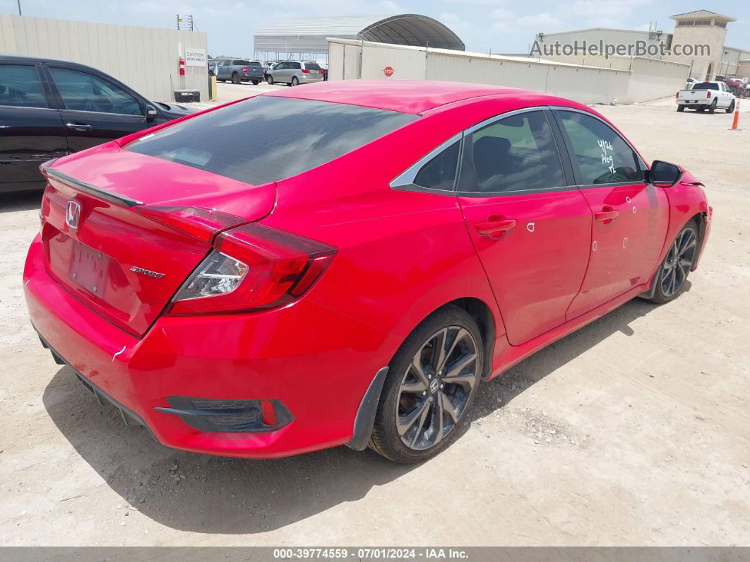 2020 Honda Civic Sport Red vin: 2HGFC2F80LH540153