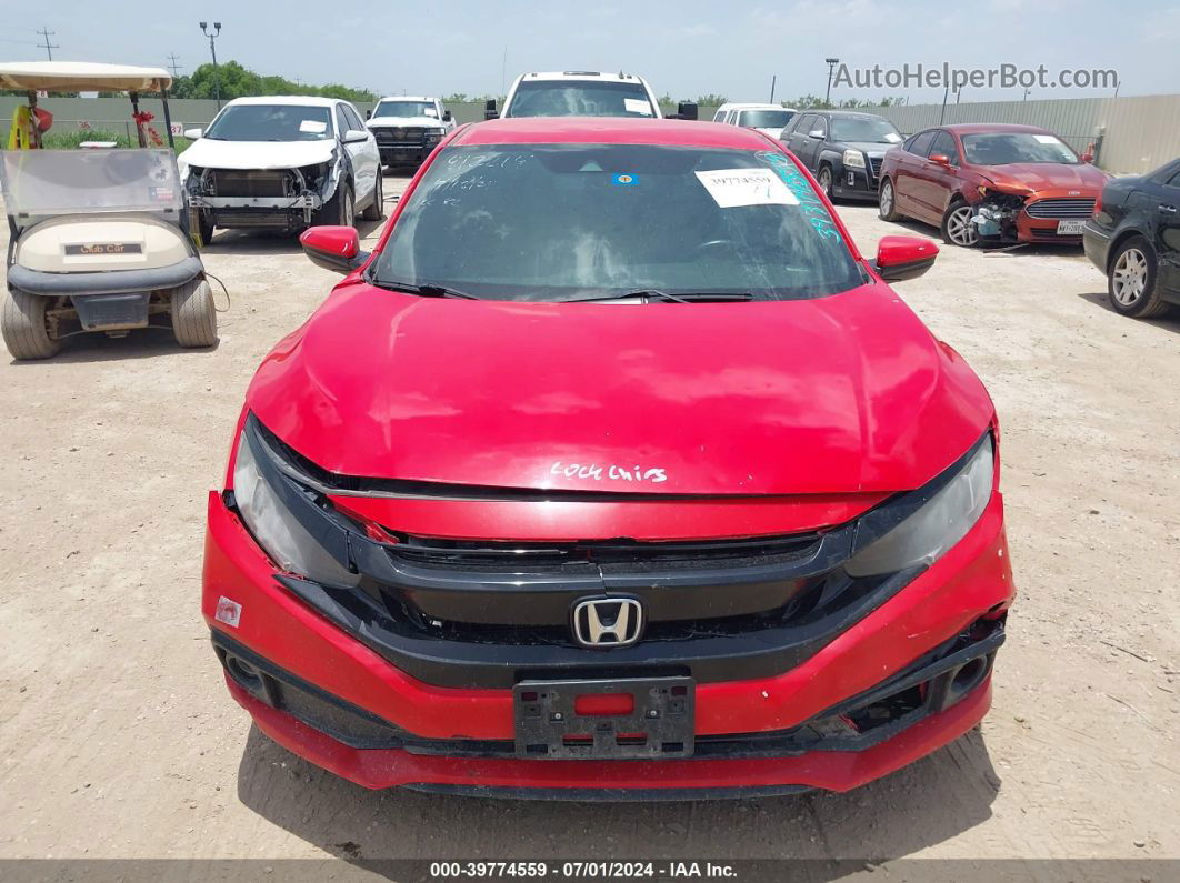 2020 Honda Civic Sport Red vin: 2HGFC2F80LH540153