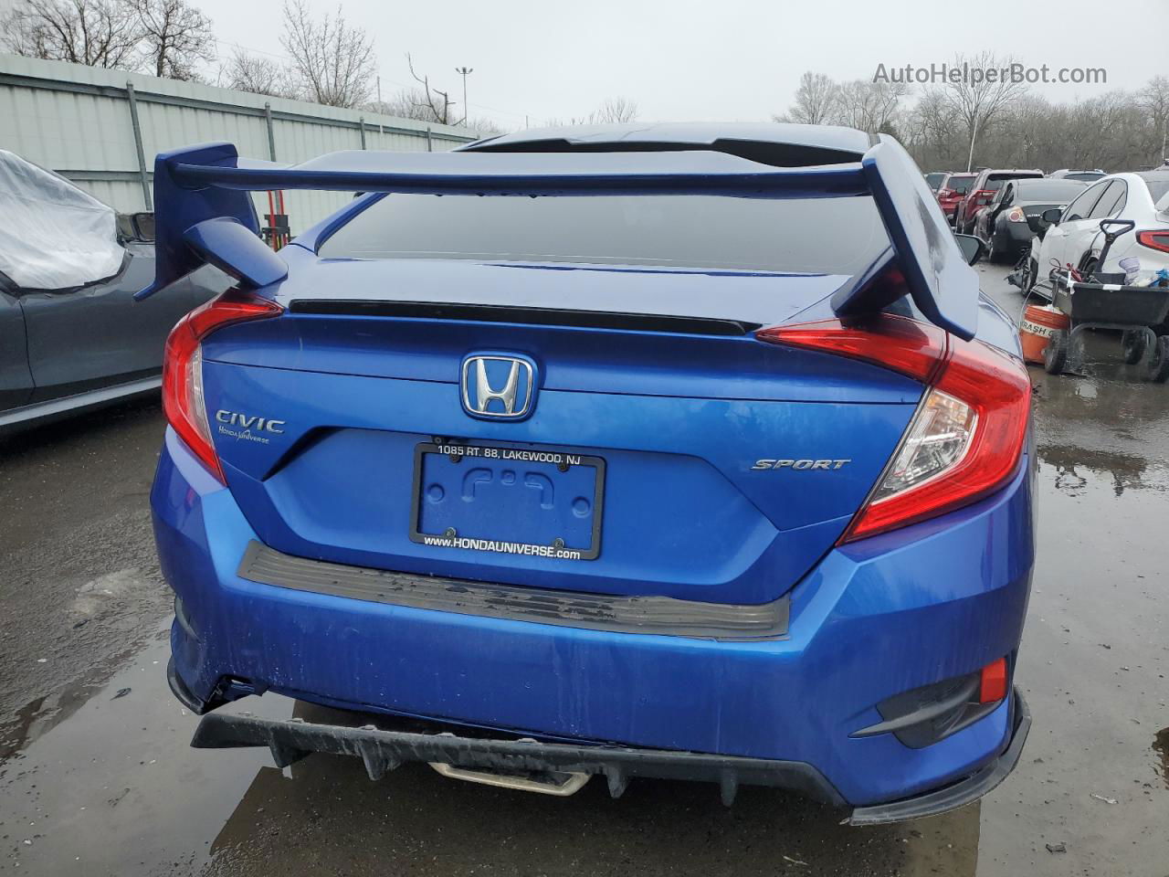 2020 Honda Civic Sport Blue vin: 2HGFC2F80LH546583