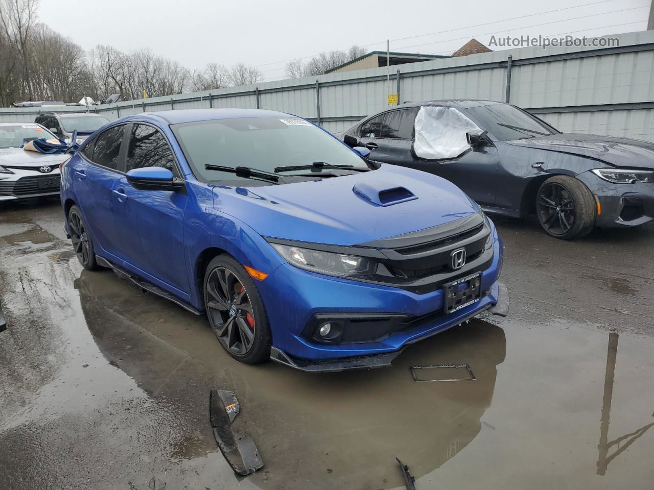 2020 Honda Civic Sport Blue vin: 2HGFC2F80LH546583