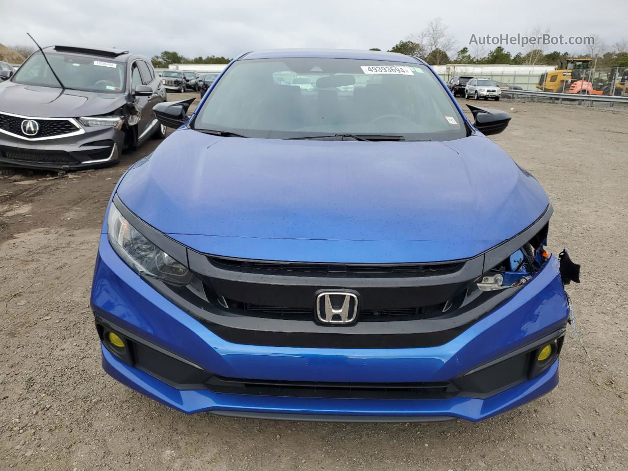 2020 Honda Civic Sport Blue vin: 2HGFC2F80LH574657